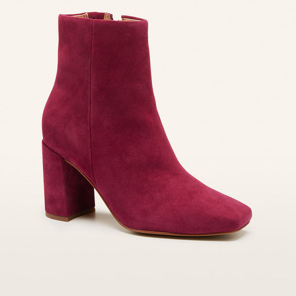 Campbell Burgundy Suede
