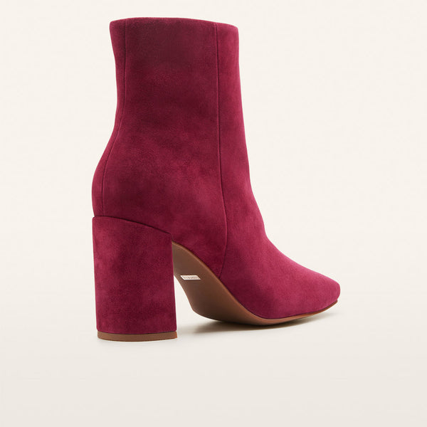 Campbell Burgundy Suede
