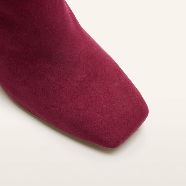 Campbell Burgundy Suede