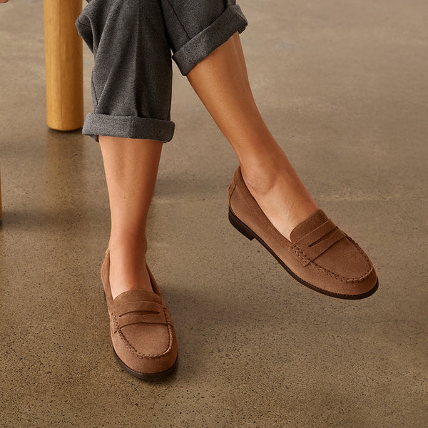 Franklin Pecan Suede