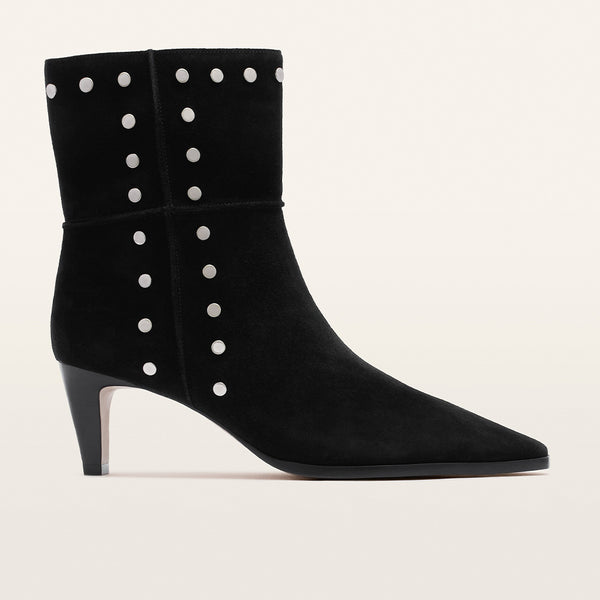 Reign Black Suede Stud