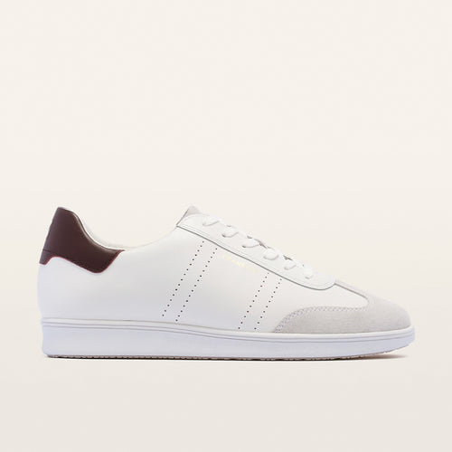Drew White/Burgundy