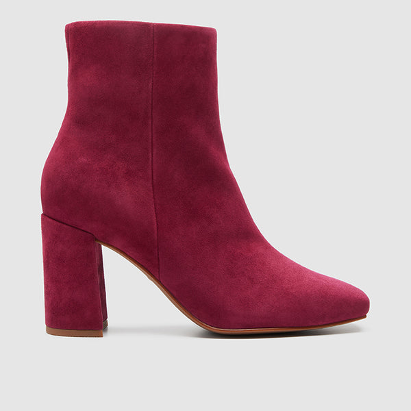 Campbell Burgundy Suede