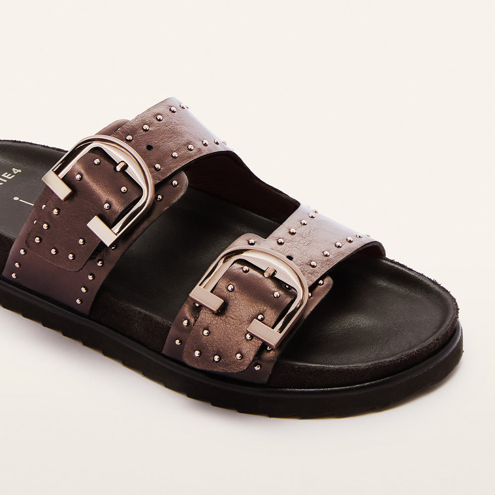 Deon Ridgeway Female Deon Bronze Stud Women's Slide | FRANKIE4