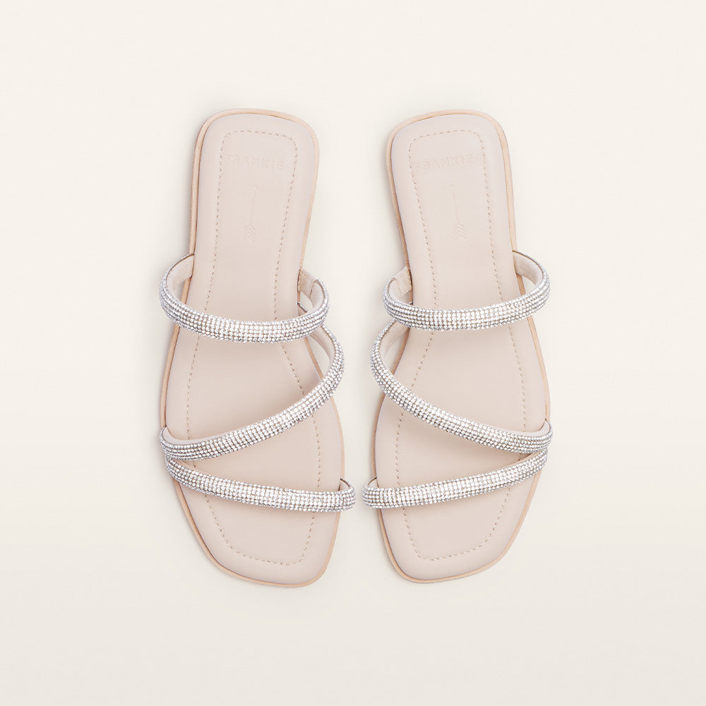 Crystal Remy Remy Light Blush Crystal Women's Slide | FRANKIE4
