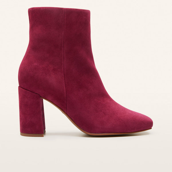 Campbell Burgundy Suede