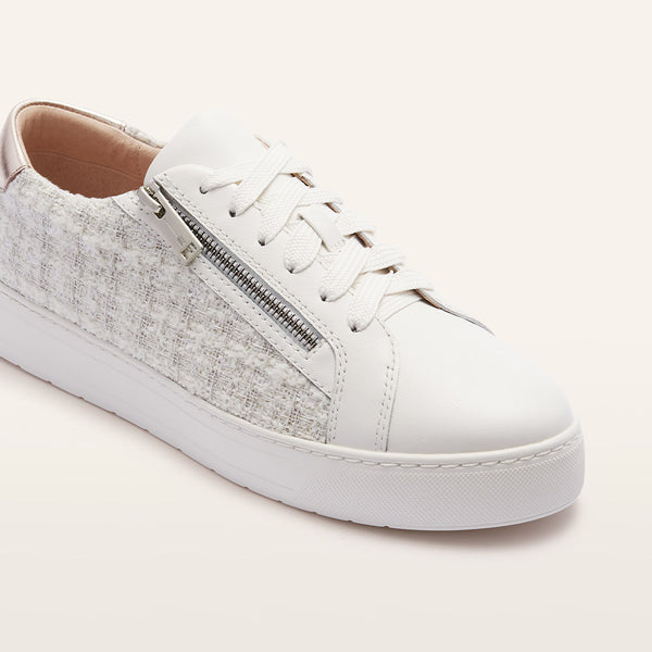 Billie II Soft White Tweed