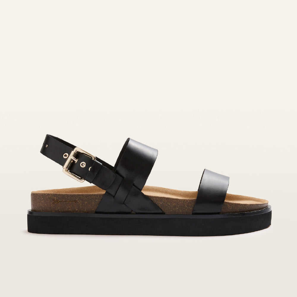 Ladies black sandals online