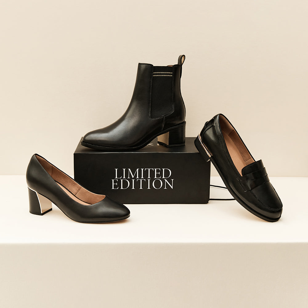 BELLA シュシュ　ブラック　large High Heels – FRANKIE4 Footwear