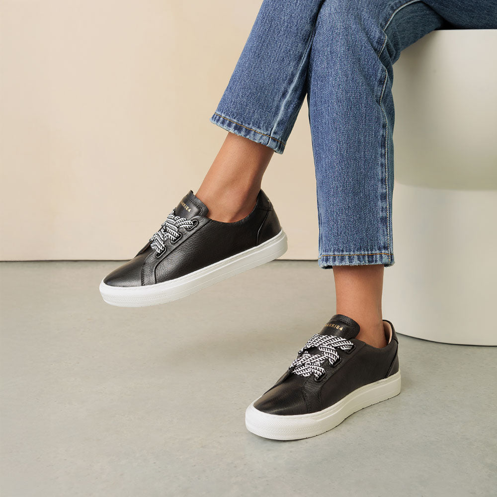 Mya Black Tumbled Women's Sneaker | FRANKIE4