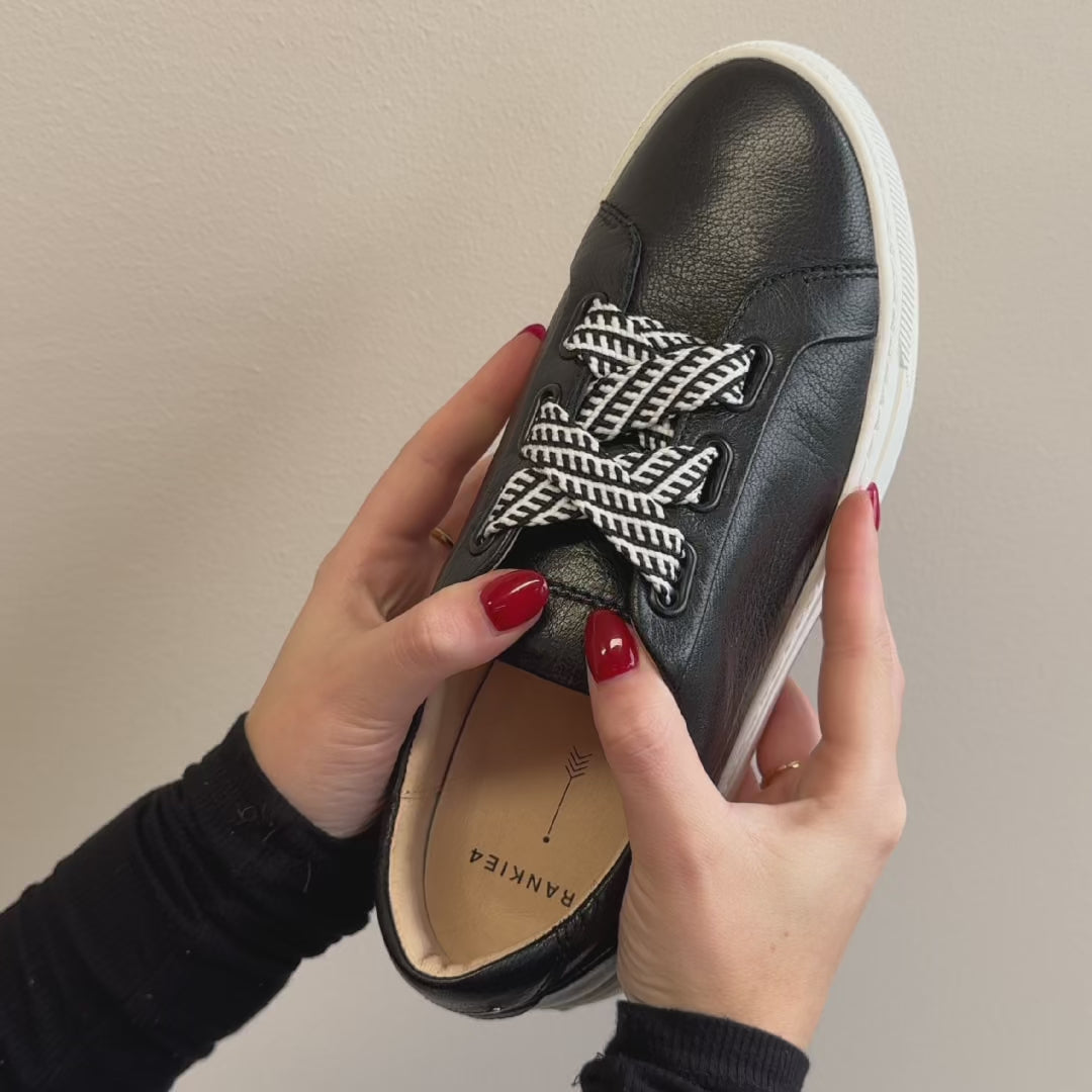 Mya Black Tumbled Women's Sneaker | FRANKIE4